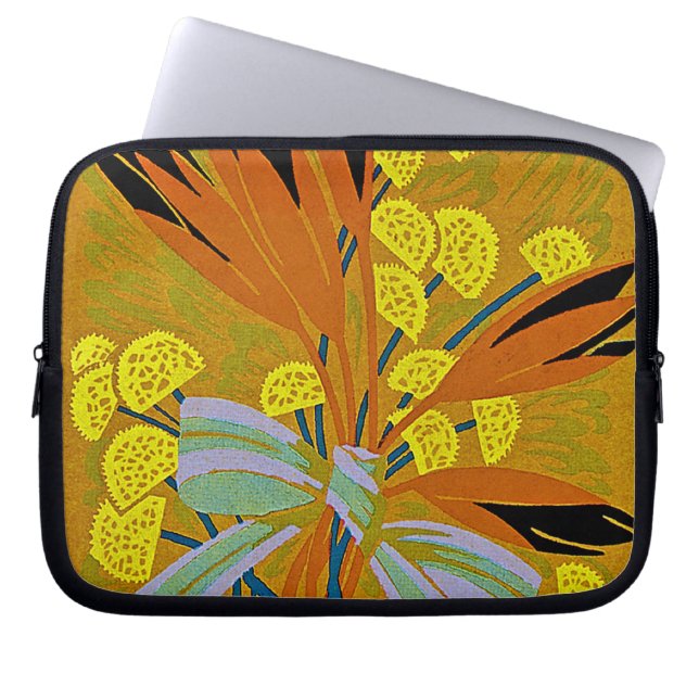 Art Deco Design #8 vid Sunshinedazzle Laptop Sleeve (Framsidan)