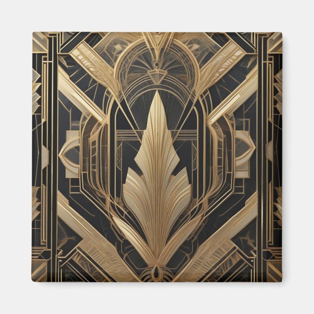 Art Deco Design Architecture 1920s-dockningspanele Magnet (Framsidan)