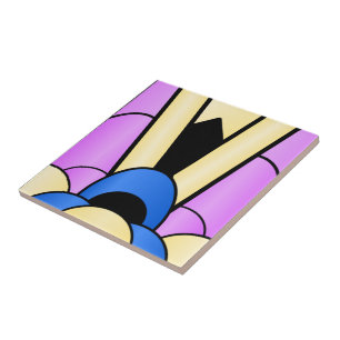 Art Deco-design Kakelplatta