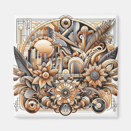 Art Deco-design Magnet