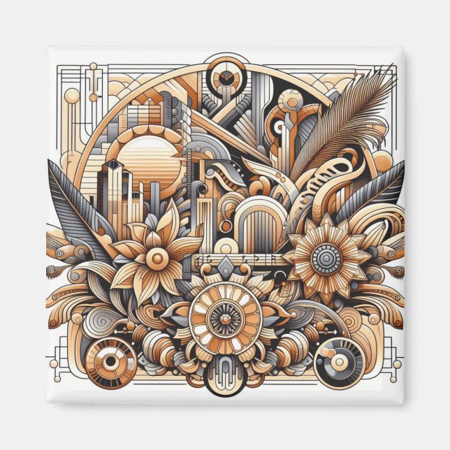 Art Deco-design Magnet (Framsidan)
