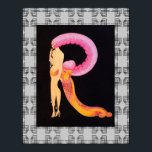 Art Deco-design med radens brev R-Poster Poster<br><div class="desc">Om du väljer att ladda ned poster Walgreen-butiken din hämtning i olika storlekar och i olika struktur på mycket bra pris. Ibland med rabatt. Ett tips från min amerikanska vän. Se onlinen "Digital Printing" (Digital Printing) i Storbritannien. Den centrala bilden kommer från Erte Alphabet-designserien. Brev R. Jag har förstorat denna...</div>