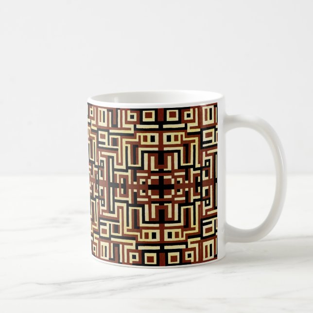 Art Deco-design nr 2 Geometrisk kaffe Mugg (Höger)