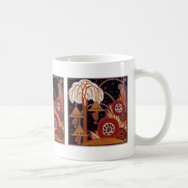 Art Deco-design nr 4 Exotic Garden Kaffemugg (Höger)
