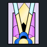 Art Deco-design Poster<br><div class="desc">Poster konsdekodesign som du kan anpassa med valfri text. Om du behöver hjälp med att anpassa kontaktar du oss genom länken på den här sidan. Art deco poster.</div>