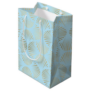 Art Deco-design, teal & guldmönster