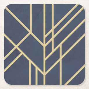 Art Deco-design Underlägg Papper Kvadrat