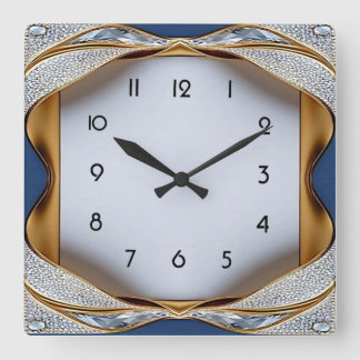 Art Deco Diamant Fyrkantig Klocka