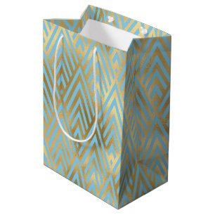 Art Deco-diamanter, teal- och guldmönster