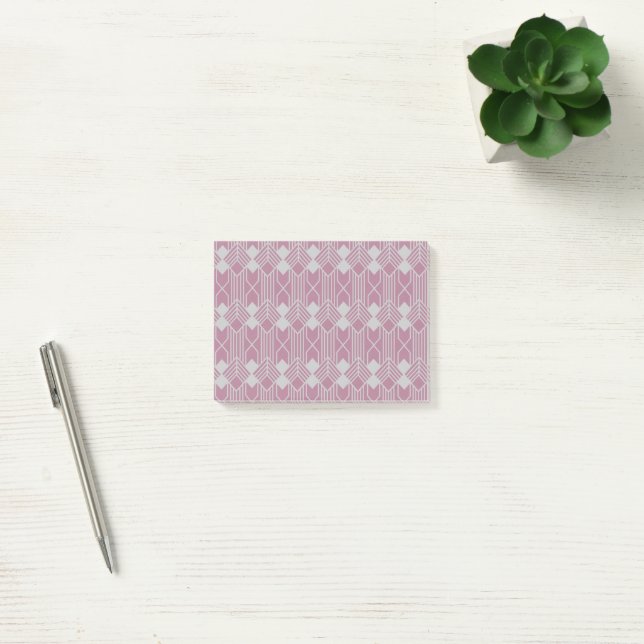Art Deco Diamond Shapes och Linjer Post-it Block (Kontor)