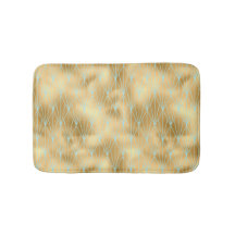 Art Deco Diamonds Mönster 2, Guld & Teal Bath Mat
