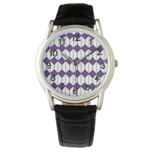 Art Deco Diamonds och Hexagons Armbandsur (Framsida)