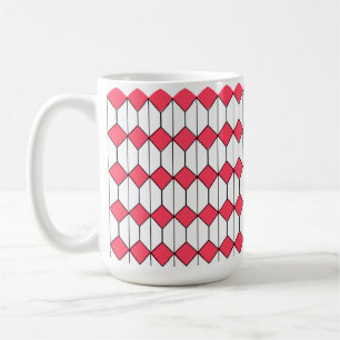 Art Deco Diamonds och Hexagons Kaffemugg