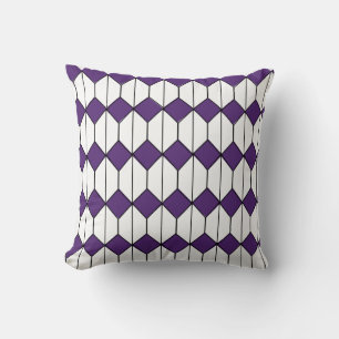 Art Deco Diamonds och Hexagons Kudde