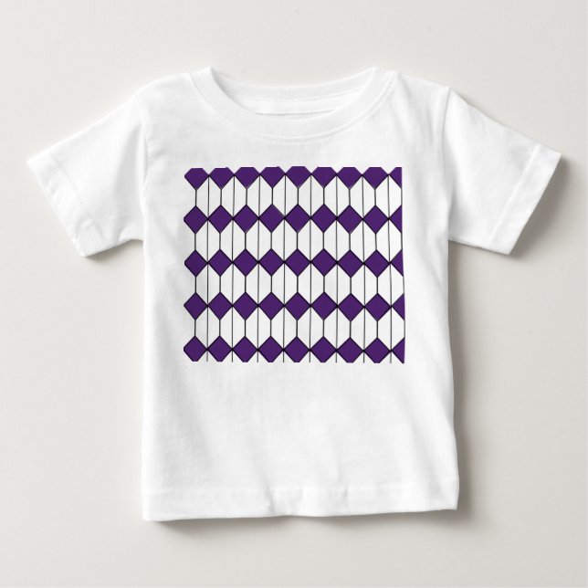 Art Deco Diamonds och Hexagons T Shirt (Framsida)