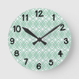 Art Deco Diamonds Rund Klocka