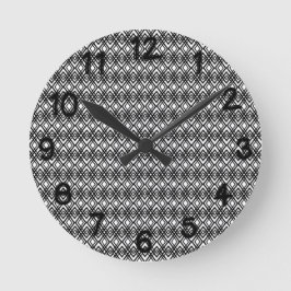 Art Deco Diamonds Rund Klocka