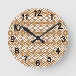 Art Deco Diamonds Rund Klocka