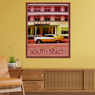Art Deco District, Miami, Florida Poster