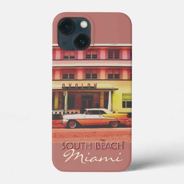 Art Deco District South Beach Miami Telefon Case (Baksida)