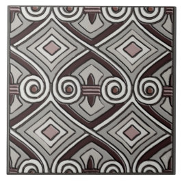 Art Deco do Persia (Grays, OxBlod, Mauve) Kakelplatta