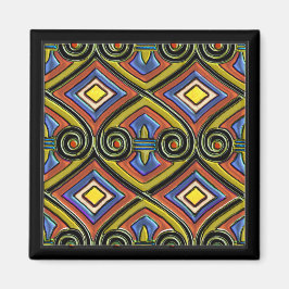 Art Deco Do Persia (Multi-Färg) Magnet