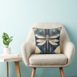 Art Deco Dragonfly Dekorativ kudde