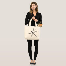 Art Deco Dragonfly Tote - Skalstensnyare rubrik