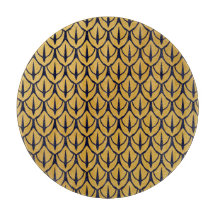 Art Deco Drakskalor - Blå och Gyllene Skal