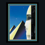 Art Deco "Egyptian Pyramids" 16 x 20 Skriv ut Poster<br><div class="desc">MacIntosh Art Deco Egyptian Pyramid Print -</div>