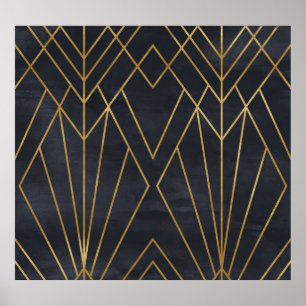 Art Deco Elegance: Geometric Glamor Poster