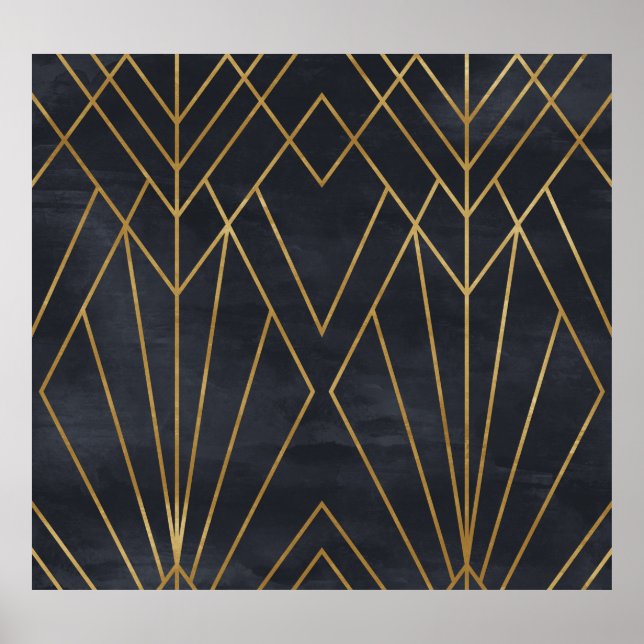Art Deco Elegance: Geometric Glamor Poster (Framsidan)