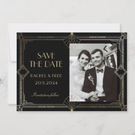 Art Deco Elegant Black Guld 20s Classic