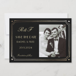 Art Deco Elegant Black Guld 20s Classic