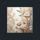 Art Deco: Elegant Botanicals och Geometric Luxury Canvastryck<br><div class="desc">Den digitala konsten har en elegant,  texturerad design med stiliserad blommigt och botaniska motiv i skuggor av guld och silver,  accentuerad med subtil geometrisk mönster och rik metallisk ton,  vilket utesluter en modern,  men tidlös lyx.</div>
