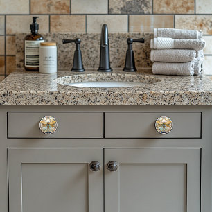 Art Deco Elegant Dragonfly Guld Turkvoise Pearls Knopp