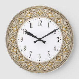 Art Deco Elegant Rund Stor Klocka