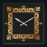 Art Deco elegant stil Fyrkantig Klocka<br><div class="desc">Underbar klockdesign. Du kommer att kärlek det som andra. Du kan fritt använda den här designen för andra produkter som du gillar eller anpassa och lägga till texten. Följ mig för mer. Tack. Ha en trevlig dag.</div>