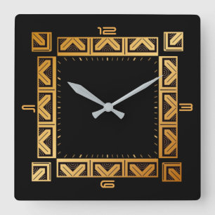 Art Deco elegant stil Fyrkantig Klocka
