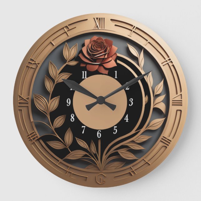 Art Deco-elegant Stor Klocka (Framsida)