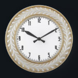 Art Deco Elegant Wall Stor Klocka<br><div class="desc">Great clock design. You will love it like others. Be free to use this design for other product you like or to customize and add your text. Follow me for more. Thank you. Have a nice day.</div>