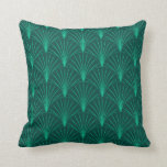 Art Deco Emerald Grönt Kudde<br><div class="desc">Vintage Art Deco stil är en gradient för grönten emerald.</div>