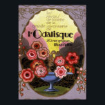 Art Deco-etikett Odalisque Toilette Poster<br><div class="desc">Fint art nouveau-märke i lavender och andra vår färg. Parfym,  kologen,  toaletten vatten.</div>