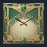 Art Deco-Exklusiv Fyrkantig Klocka<br><div class="desc">Underbar klockdesign. Du kommer att kärlek det som andra. Du kan fritt använda den här designen för andra produkter som du gillar eller anpassa och lägga till texten. Följ mig för mer. Tack. Ha en trevlig dag.</div>