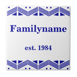 Art Deco Family namn Kakelplatta