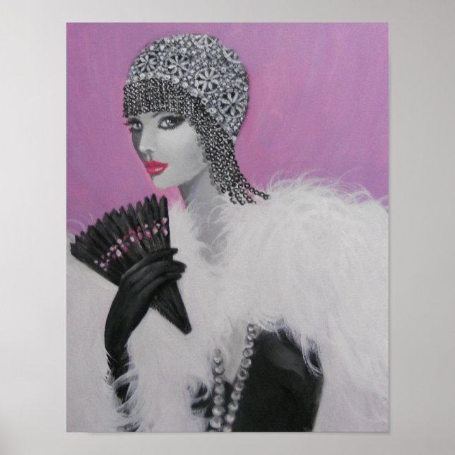 ART DECO FANTASY LADY POSTER (Framsidan)