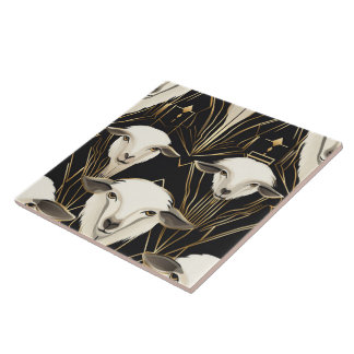 Art Deco-får nr 1 Kakelplatta