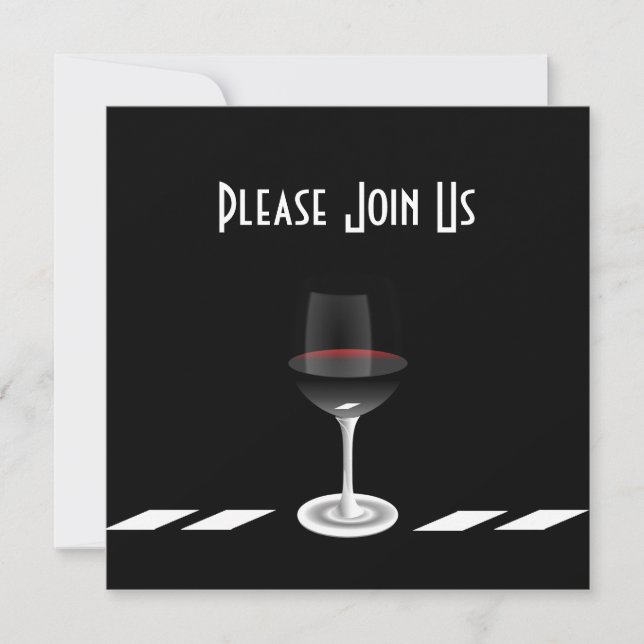 Art Deco-festinvitation Vänligen gå med oss Anpass Inbjudningar (Framsida)
