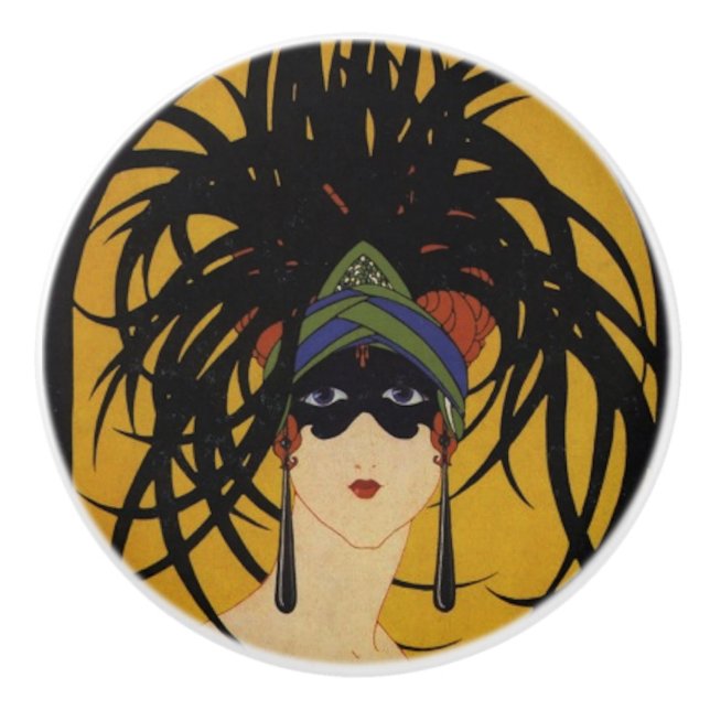 Art Deco Festiv Dam Knopp (Framsidan)