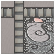 Art déco Finlandia - grånar och rosor